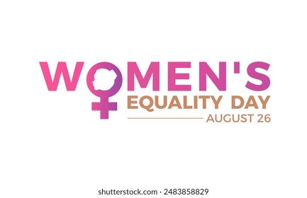 Women's Equality Day vector concept for banner, poster, background template design.