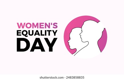 Women's Equality Day vector concept for banner, poster, background template design.