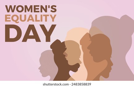 Women's Equality Day vector concept for banner, poster, background template design.