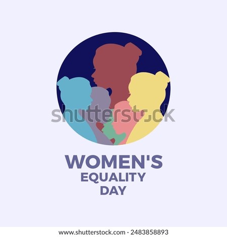 Women's Equality Day vector concept for banner, poster, background template design.