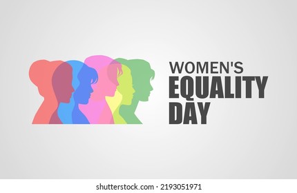 Women's equality day vector illustration. Suitable for Poster, Banners, campaign and greeting card.