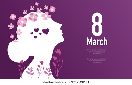 womens equality day vector illustration background for woman day event