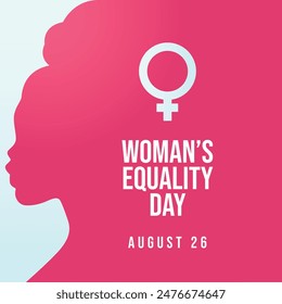 Womens Equality Day vector template good for celebration usage. flat design. vector eps 10.