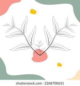 Women's faces in one line art style with flowers and leaves.Continuous line art in elegant style for prints, tattoos, posters, textile, cards etc. Beautiful women face Vector eps