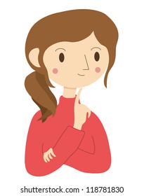 Women's facial expression