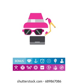 Womens fashion accessories icon