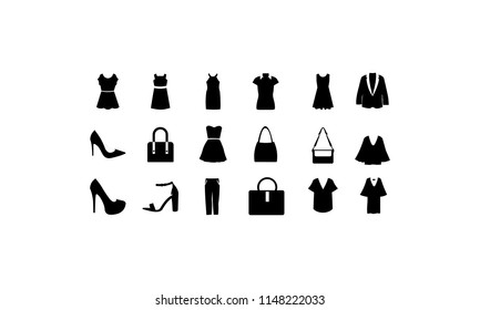 Women's Fashion Icon Set