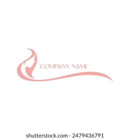 Women's fashion logo vector art illustration