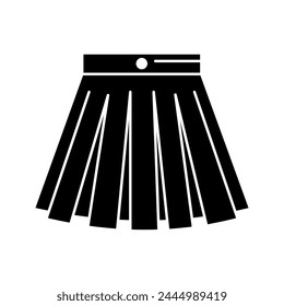 women's fashion short skirt vector icon