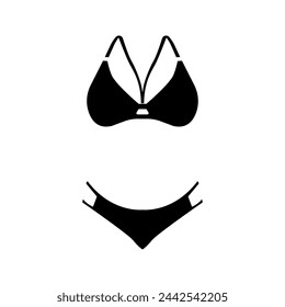 women's fashion vector icon. bikini icon