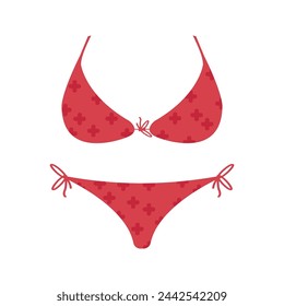 women's fashion vector icon. bikini icon