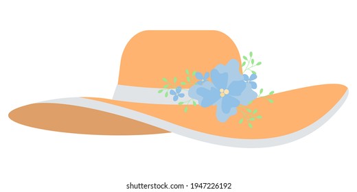 花 麦わら帽子 女性 のイラスト素材 画像 ベクター画像 Shutterstock