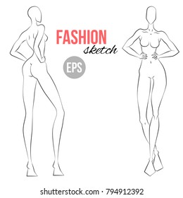 dress design model template