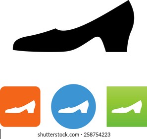 Women's flat shoe icon