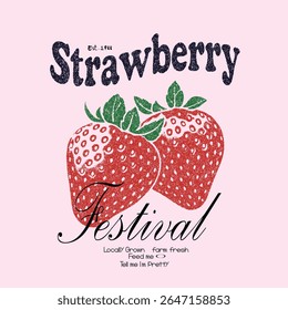 women's food fashion vibes trendy strawberry illustration artwork , t-shirts, sweatshirt fruits print design, Trendy Strawberry Tee Shirt, Fruit vintage t-shirt