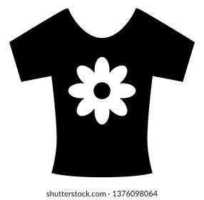 Womens Graphic Tee Vector Icon