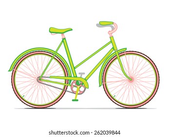 Womens Green City Bicycle