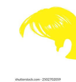 Women's Hair Color Icons, Symbols Set – Versatile Emojis, Stickers, Emoticons on White Background