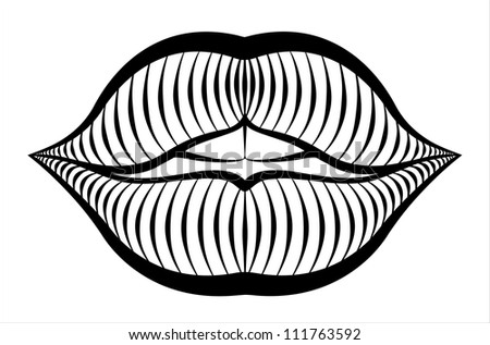 Women's half-open mouth with full lips.