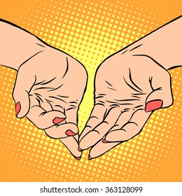 Womens hand heart shape love romance Valentines day