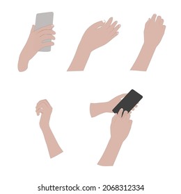 Women's hands in different poses
