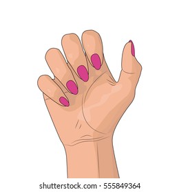 Women's hands, vector illustration