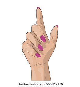 Women's hands, vector illustration