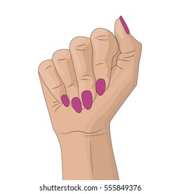 Women's hands, vector illustration
