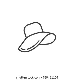 Women's Hat icon. Women's things element. Premium quality graphic design. Signs symbols collection, simple icon for websites, web design, mobile app, info graphics on white background