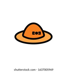 Women's hat icon vector illustration
