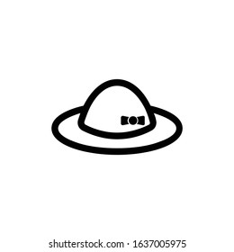 Women's hat icon vector illustration