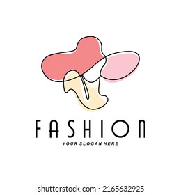 Women's Hat Logo Design Illustration Fashion beauty accessories, and product brand care