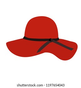 women's hat red