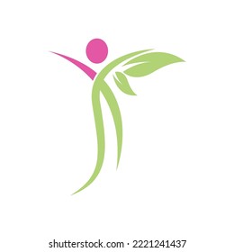 women's health logo illustration vector