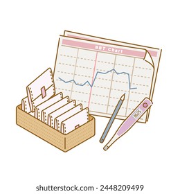 Women's health: Sanitary products (napkins, basal body temperature charts, women's thermometers)