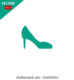 women's heels vector icon