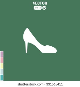women's heels vector icon