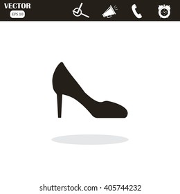 women's heels vector icon