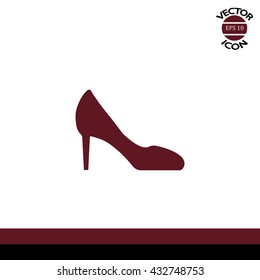 women's heels vector icon