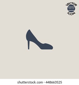 women's heels vector icon