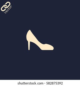women's heels vector icon