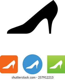 Women's high heel icon