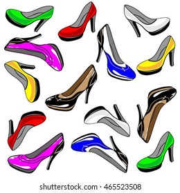 Women's high-heeled shoes