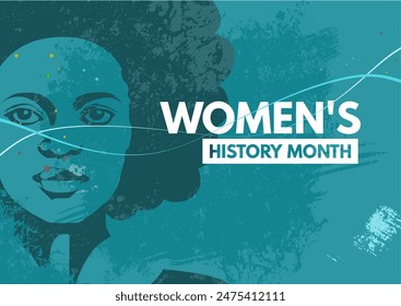 Women's History month- banner, vector, illustration