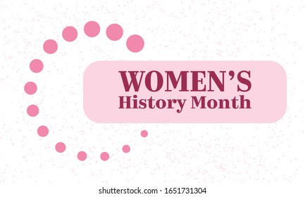 Women's History Month - Card, Poster, Template, Background 