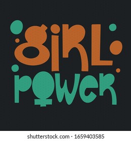 Women's History Month. Celebrated annual in March, to mark women’s contribution to history. Female symbol. Women's rights. Girl power in world. Poster, postcard, banner. Vector illustration