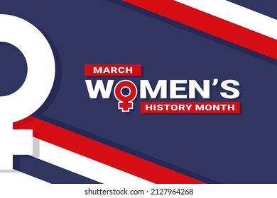 Women's History Month Day. Vector Illustration. The illustration is suitable for banners, flyers, stickers, cards, etc.	