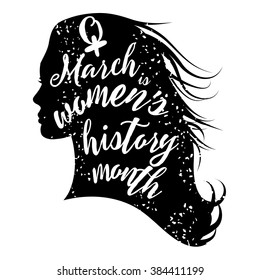 Women's history month design. EPS 10 vector.