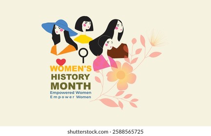 Women's History Month - Empowered Women Empower Women Illustration