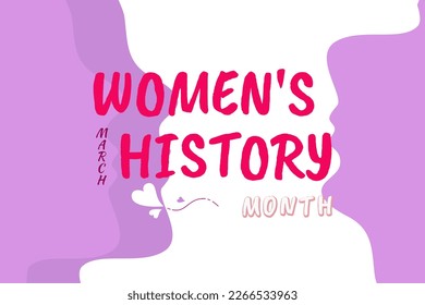 Women's history month. happy women's day vector illustration.